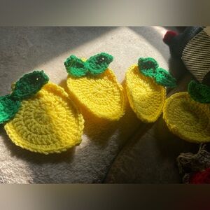 Crochet Lemon Coasters